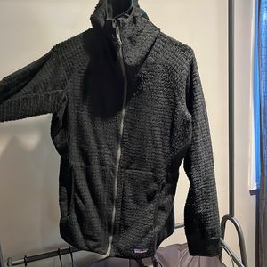 Hooded womens Patagonia fuzzy jacket
